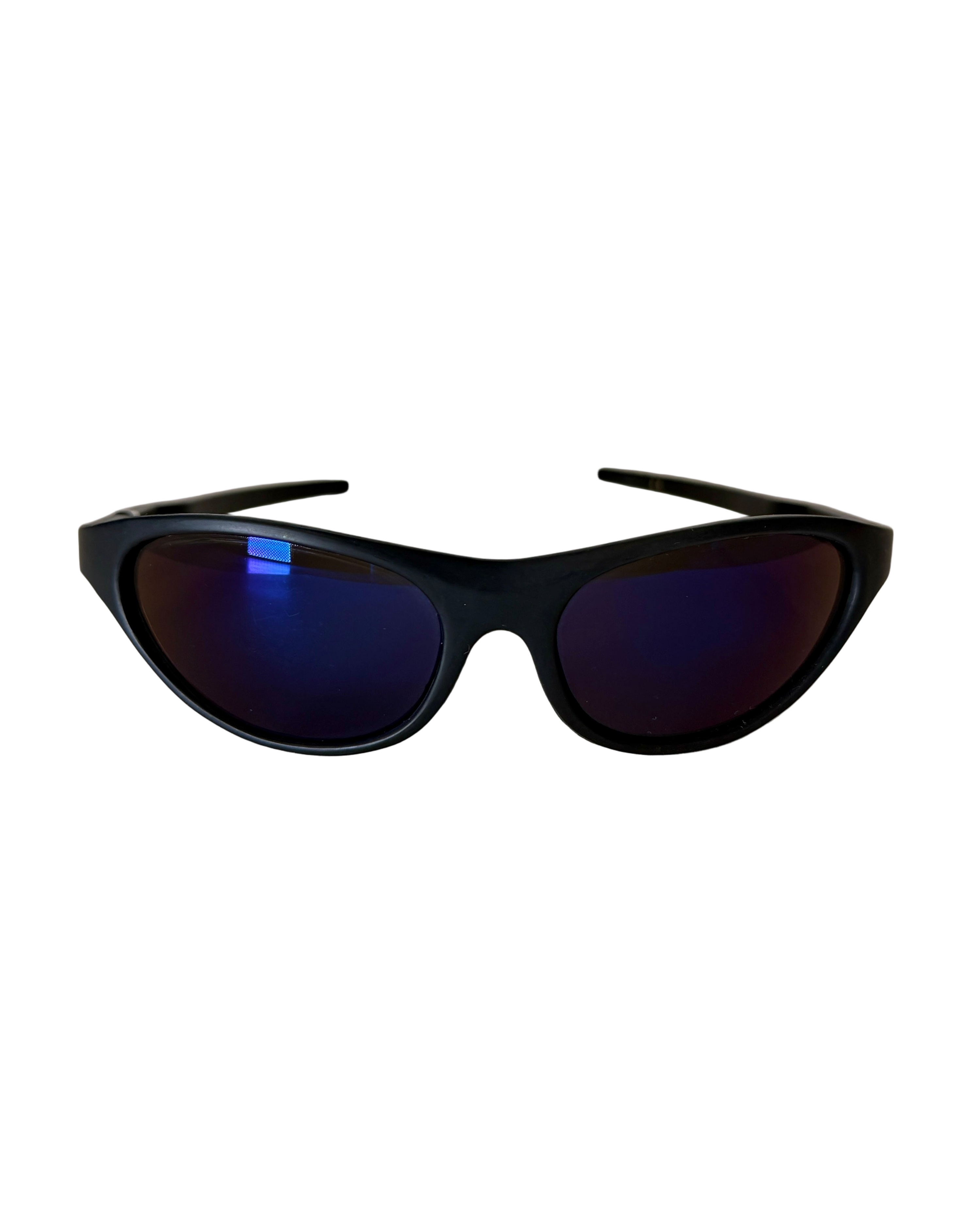 reflective blue lens speedy sunglasses