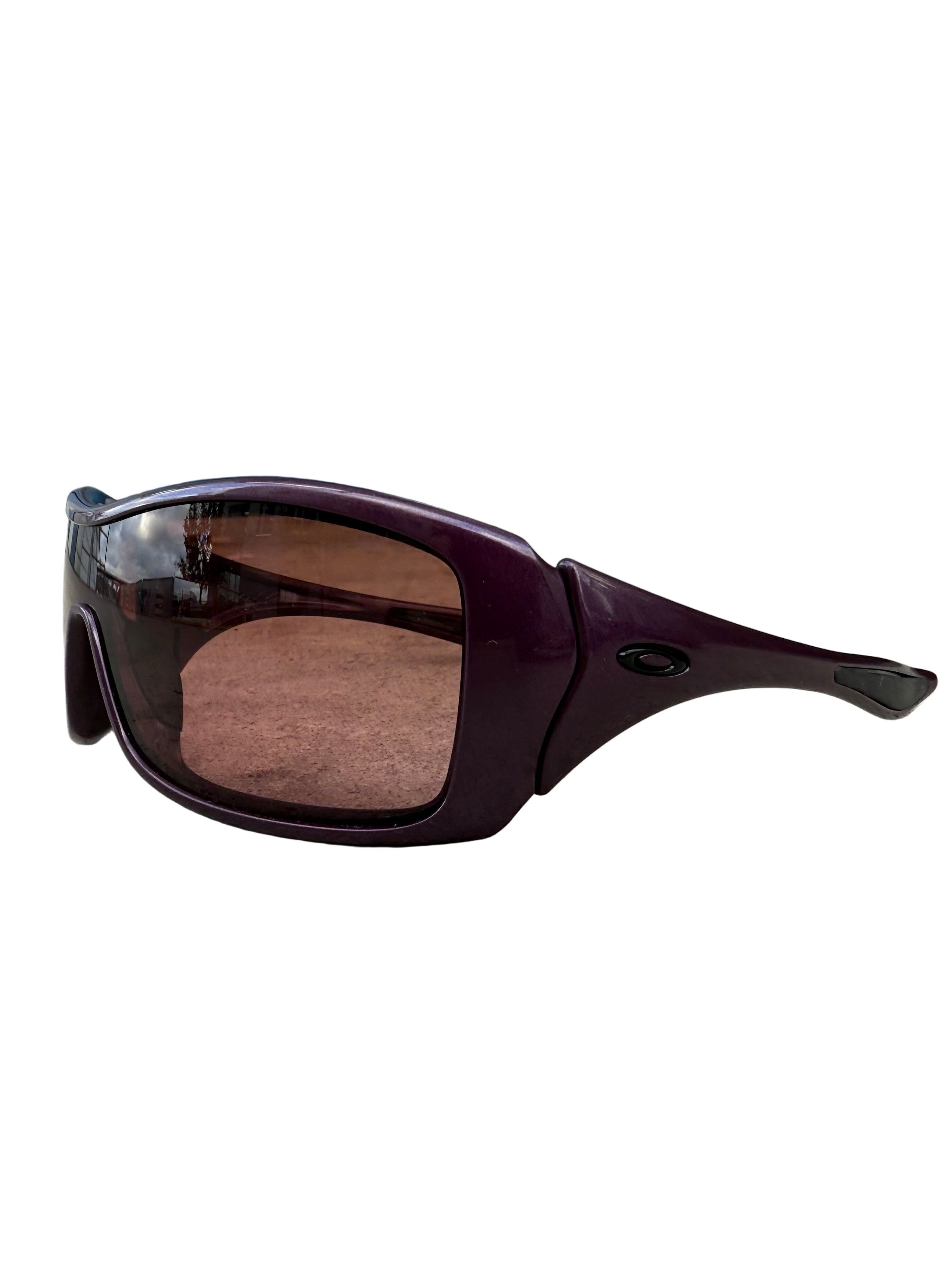 OAKLEY 'forsake' tonal dark red frame sunglasses