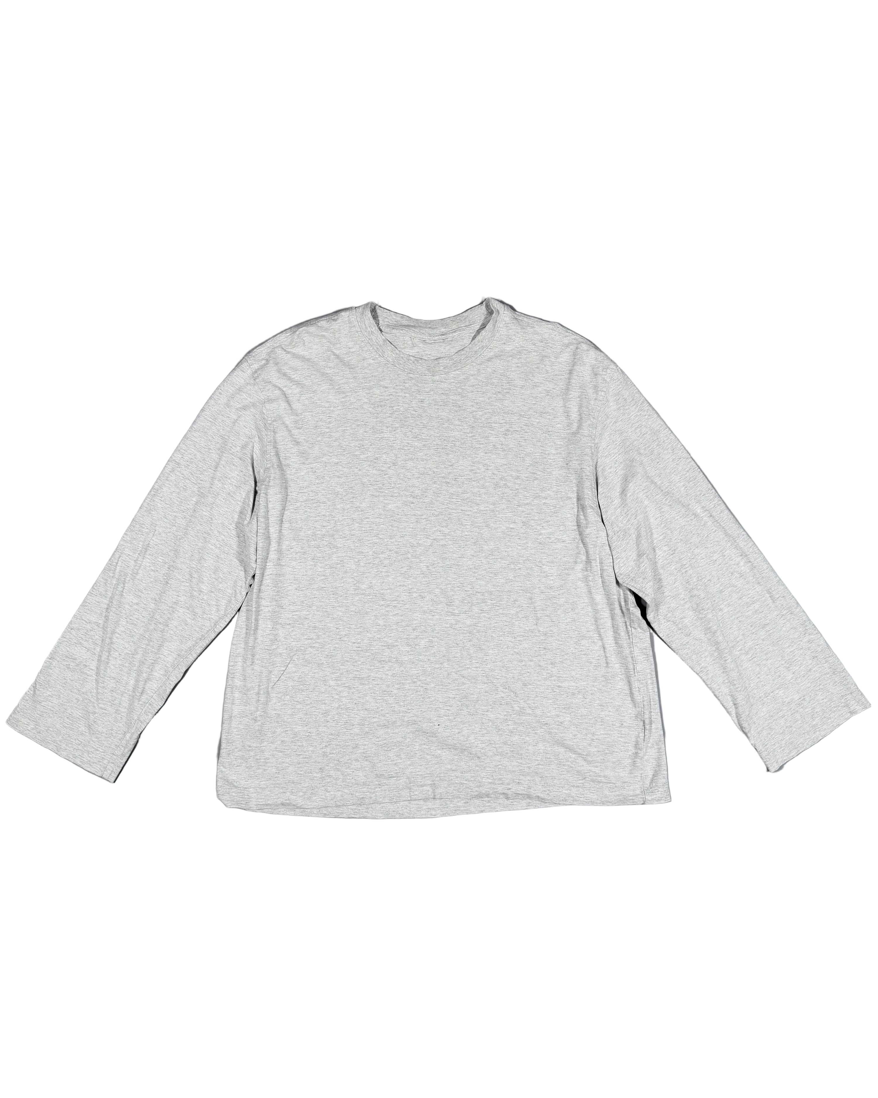 basic cotton oversized long sleeve top