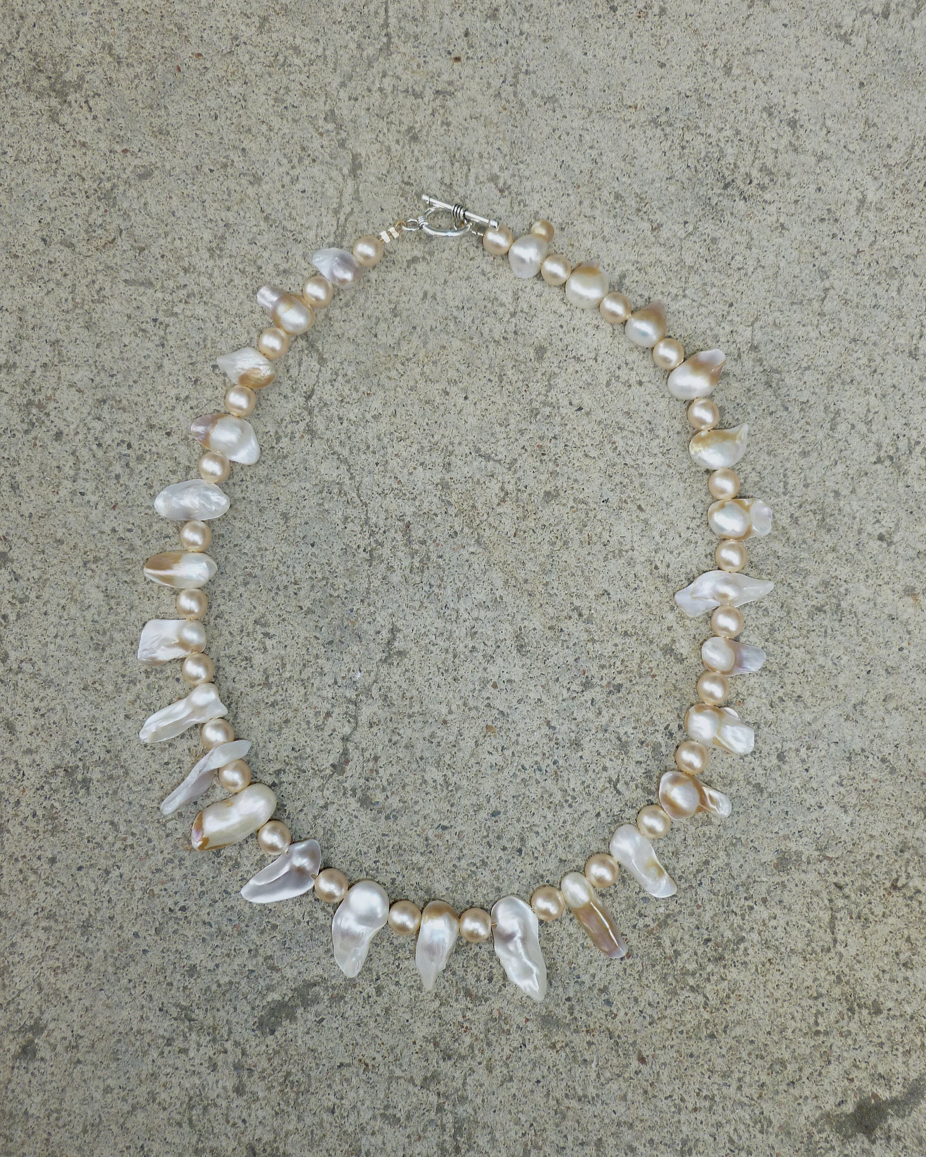 RE-MADE pearl necklaces