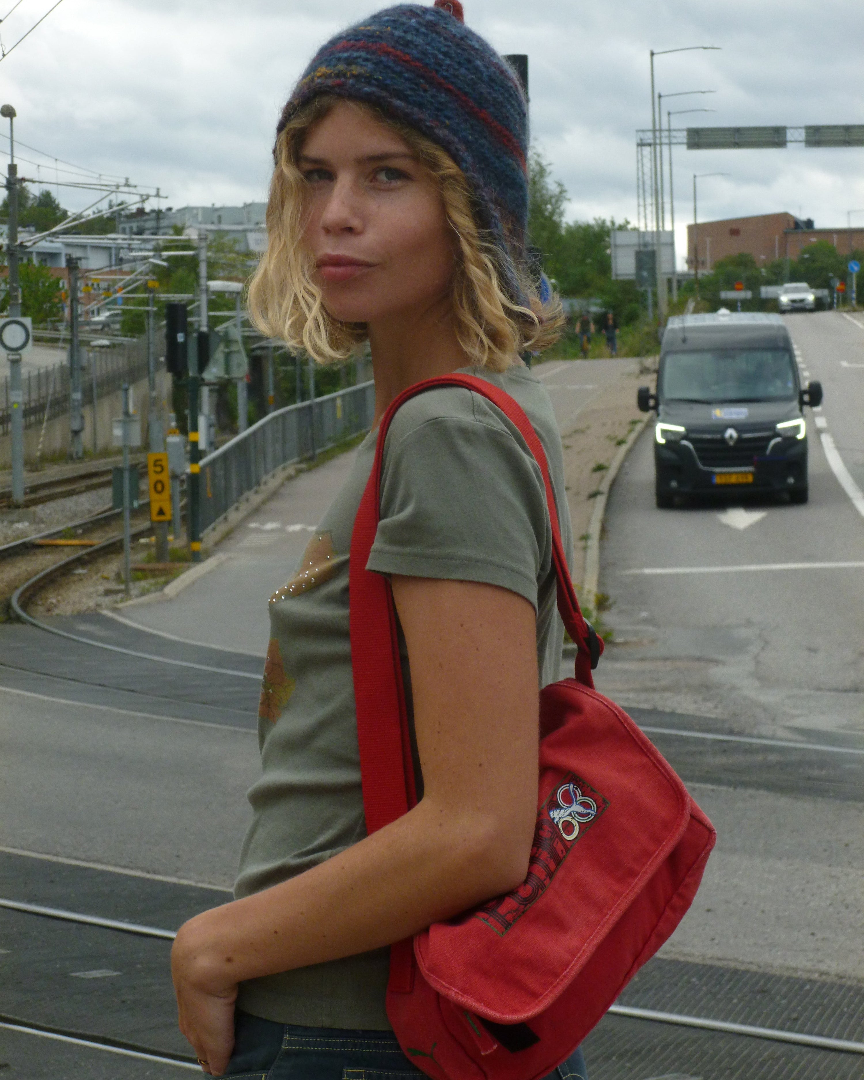 PUMA cotton messenger bag