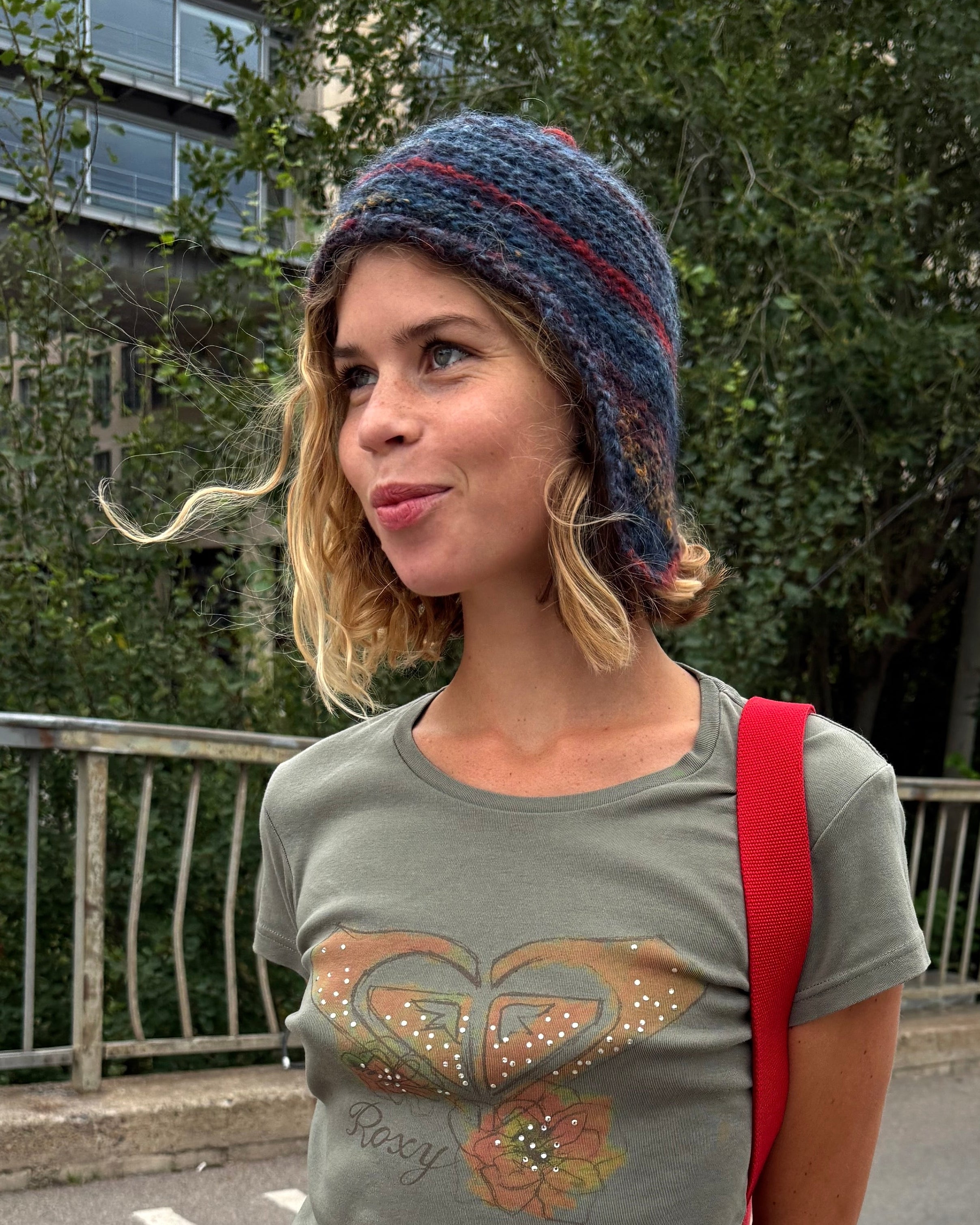 wool crochet trapper hat