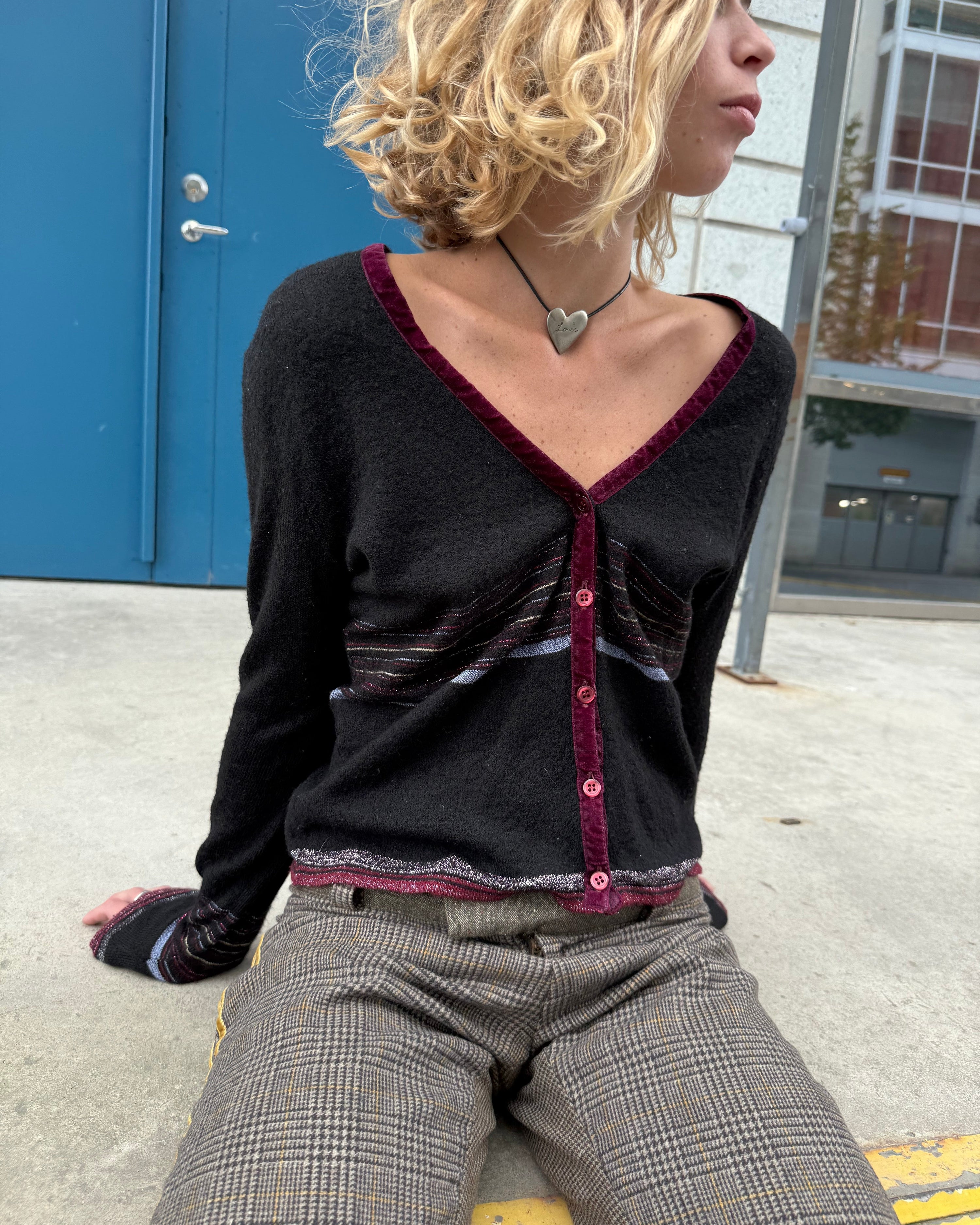 kookai wool blend cardigan