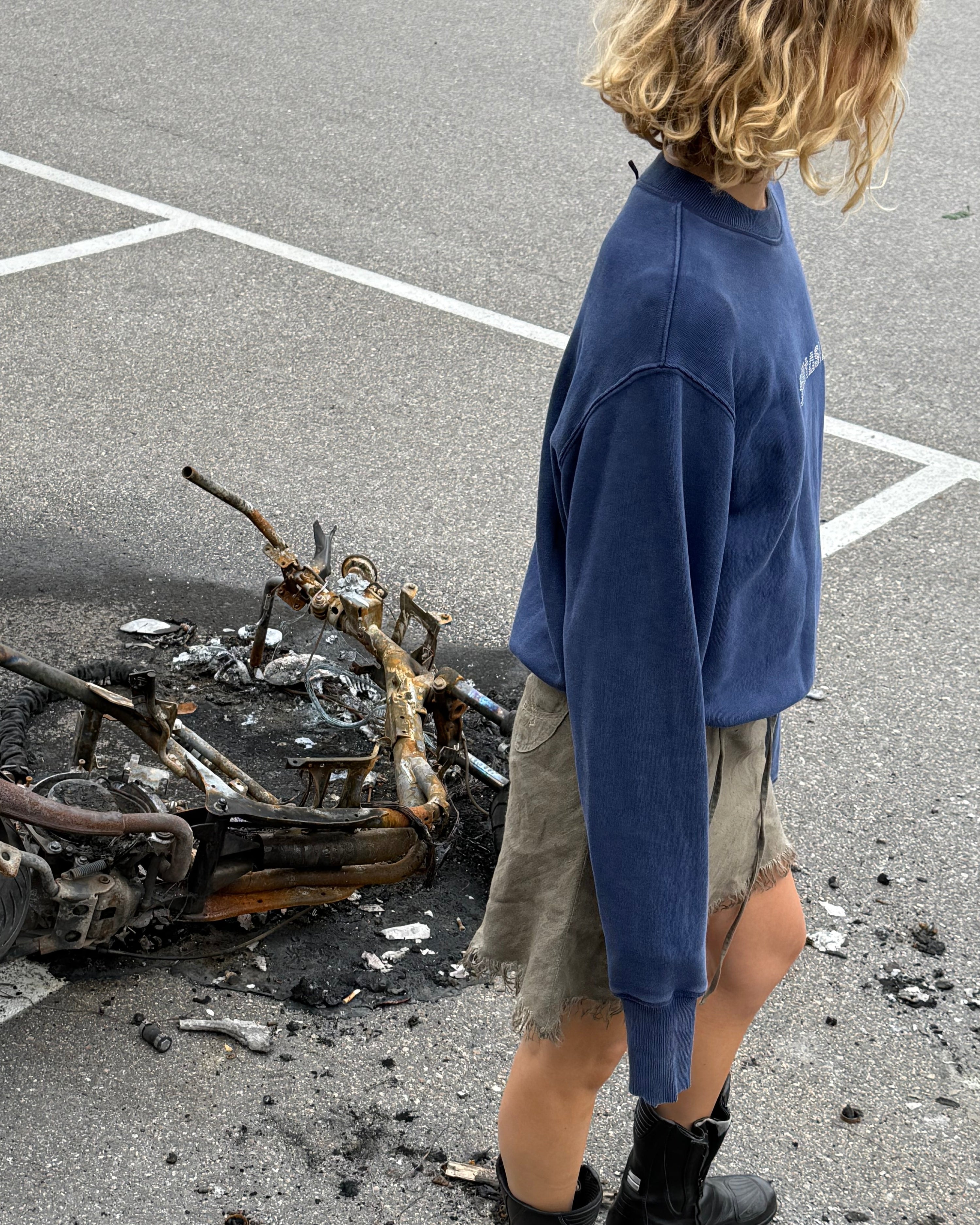 Eytys fantasia rhinestone printed sweatshirt