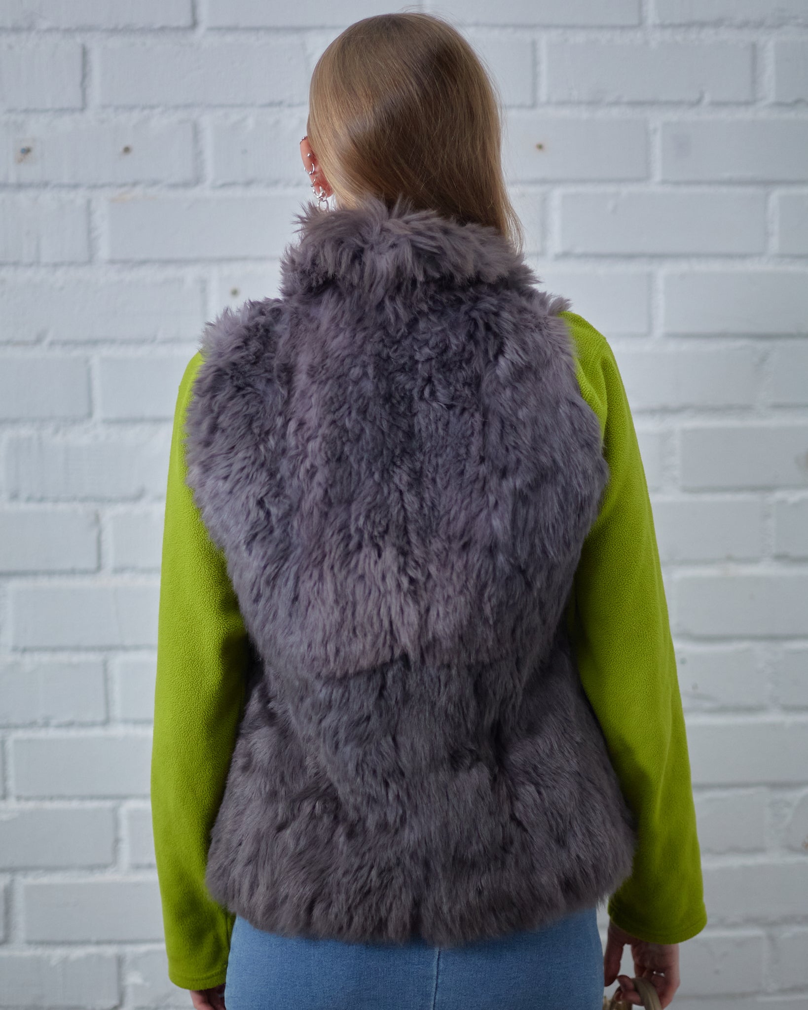 italian vintage fur vest