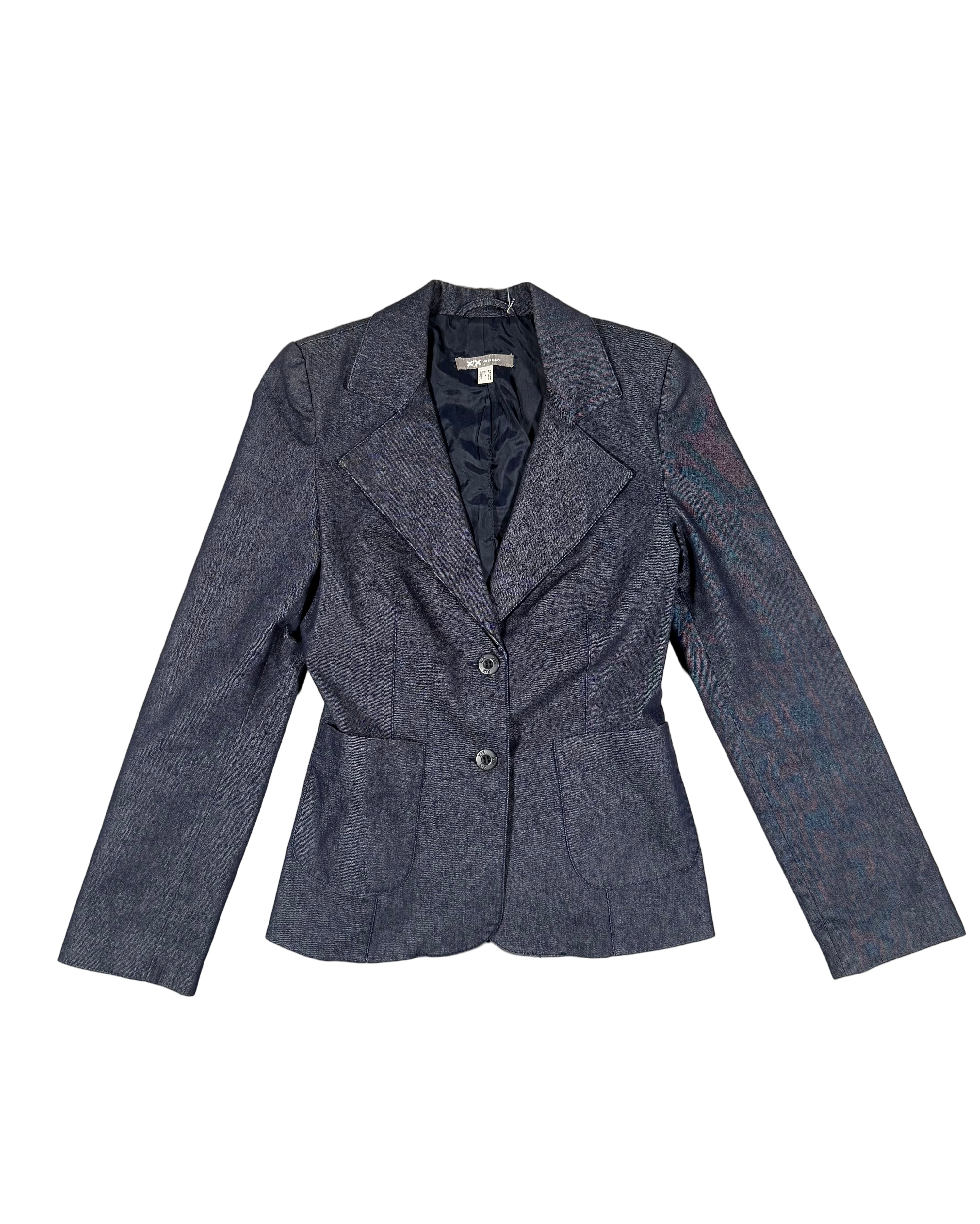 xx clean denim blazer