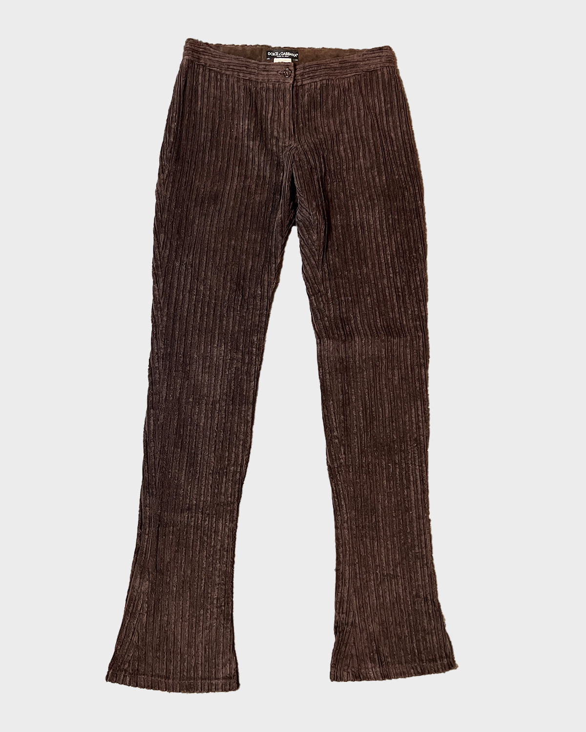 D&G corduroy tight flared trousers