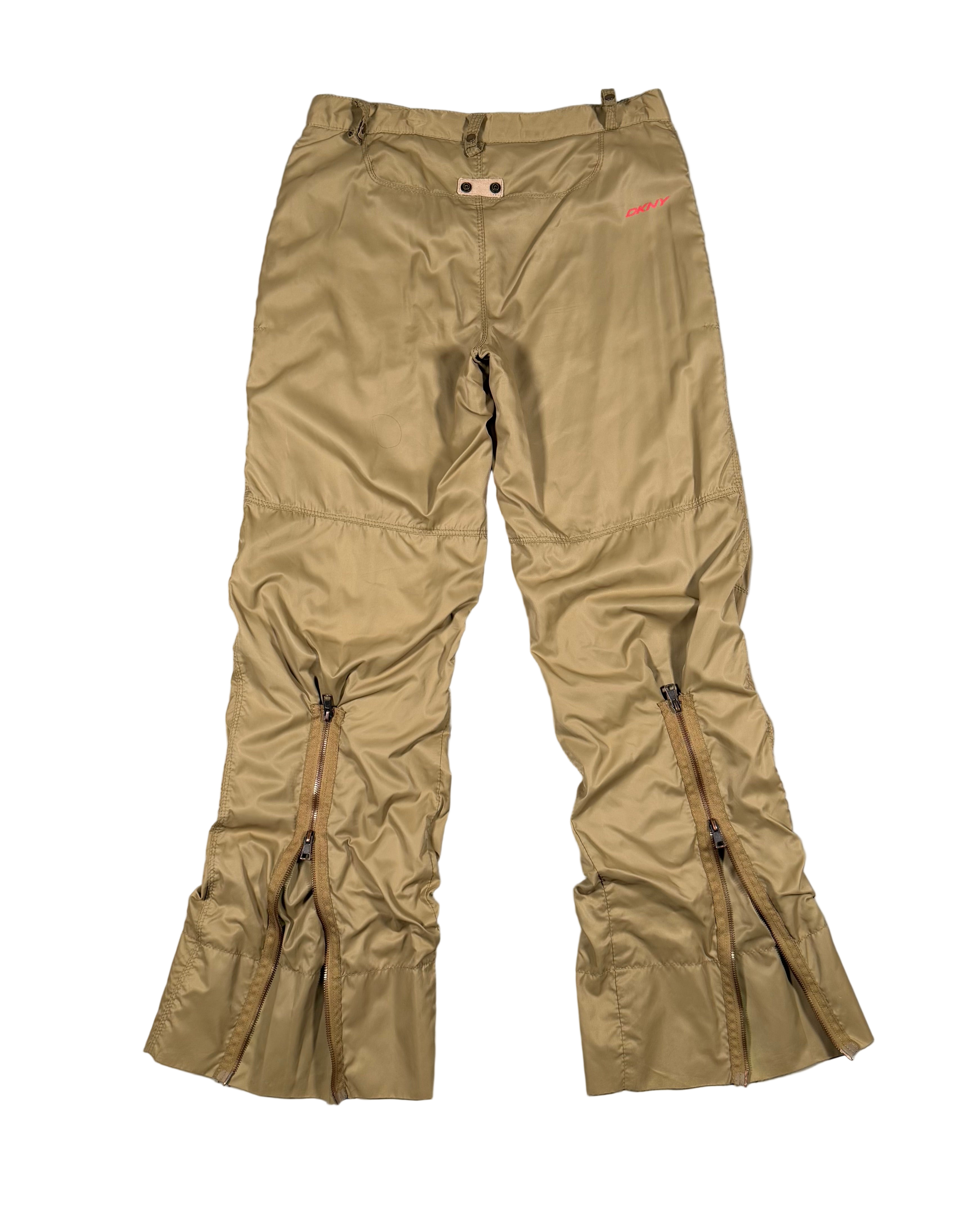 DKNY sporty flared cargo trousers