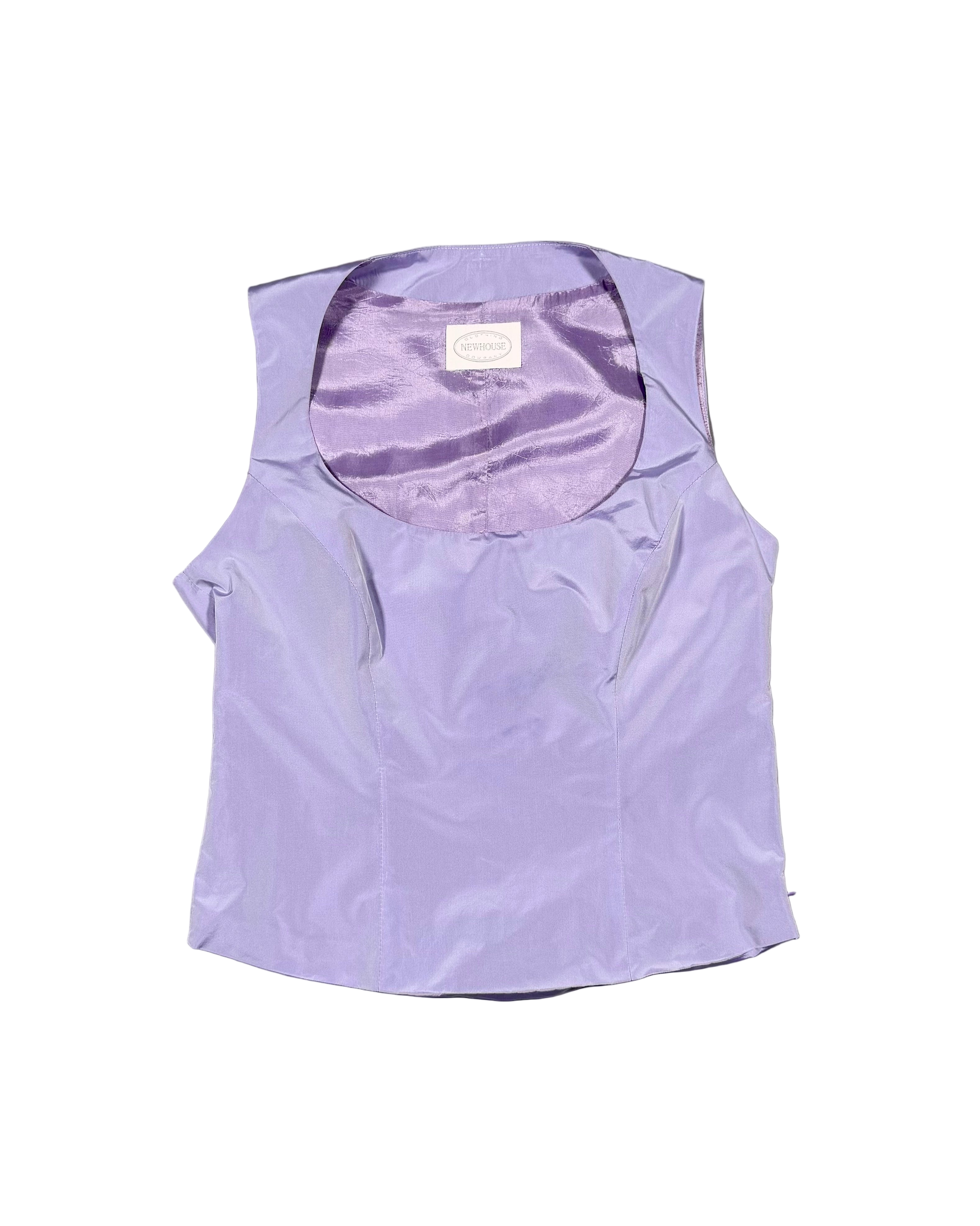 square neck woven tank top